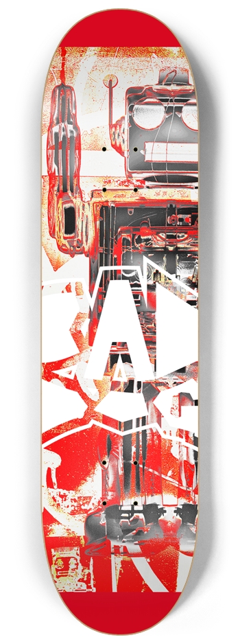 Bad Dog Robot Graffiti #1 8-1/4 Skateboard Deck