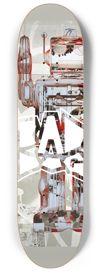 Bad Dog Robot Graffiti #2 8-1/4 Skateboard Deck