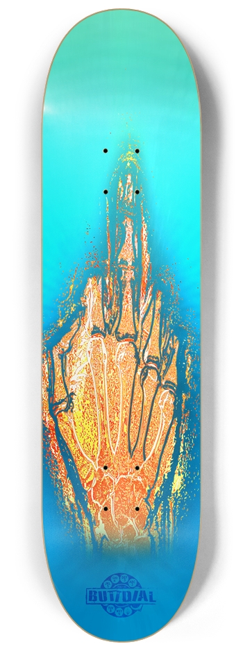 Terminator Middle finger 8-1/4 Skateboard Deck