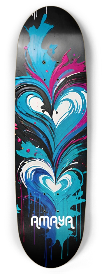 AMAYA EMO HEART 01 Deck Football Shape