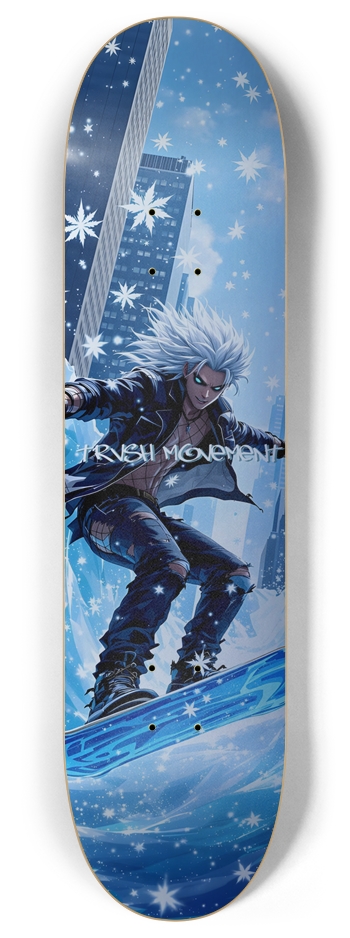Snow Skate Logo 8 Inch Skateboard Deck