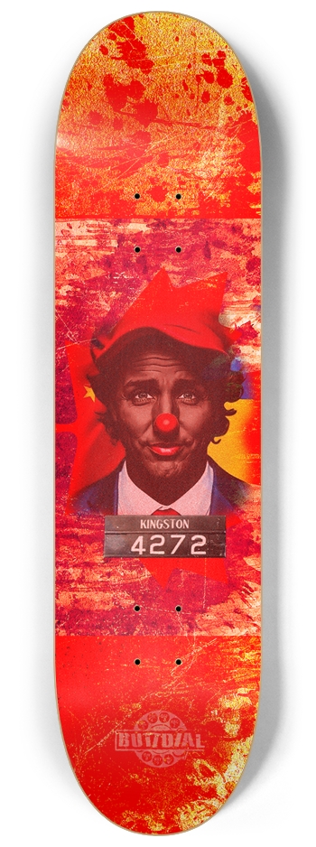 Trudeau Clown burning Canaa 8-1/4 Skateboard Deck