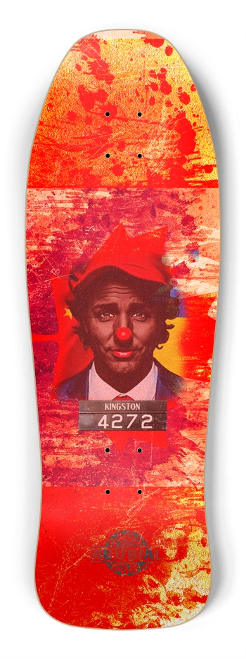Trudeau Clown burning Canaa Shredder Shape