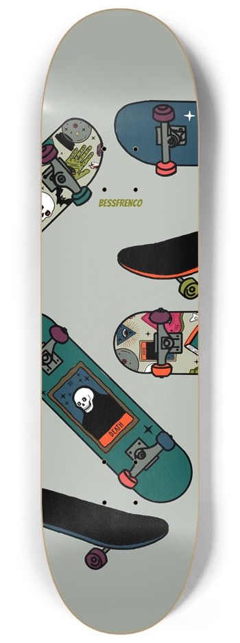 SKATE OR DIE 8-1/4 Skateboard Deck