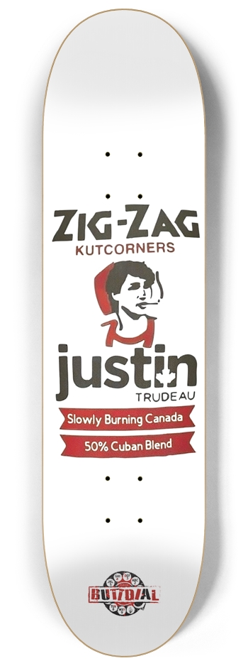 Zig Zag Trudeau Pop 8-1/4 Skateboard Deck