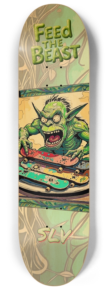 Feed the Beast.- 825 8-1/4 Skateboard Deck