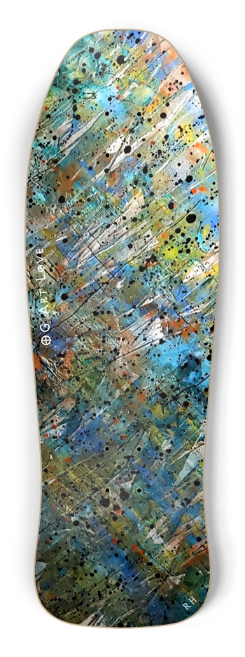 OG Art Love #4 "Cascades" Custom Skateboard Shredder Shape