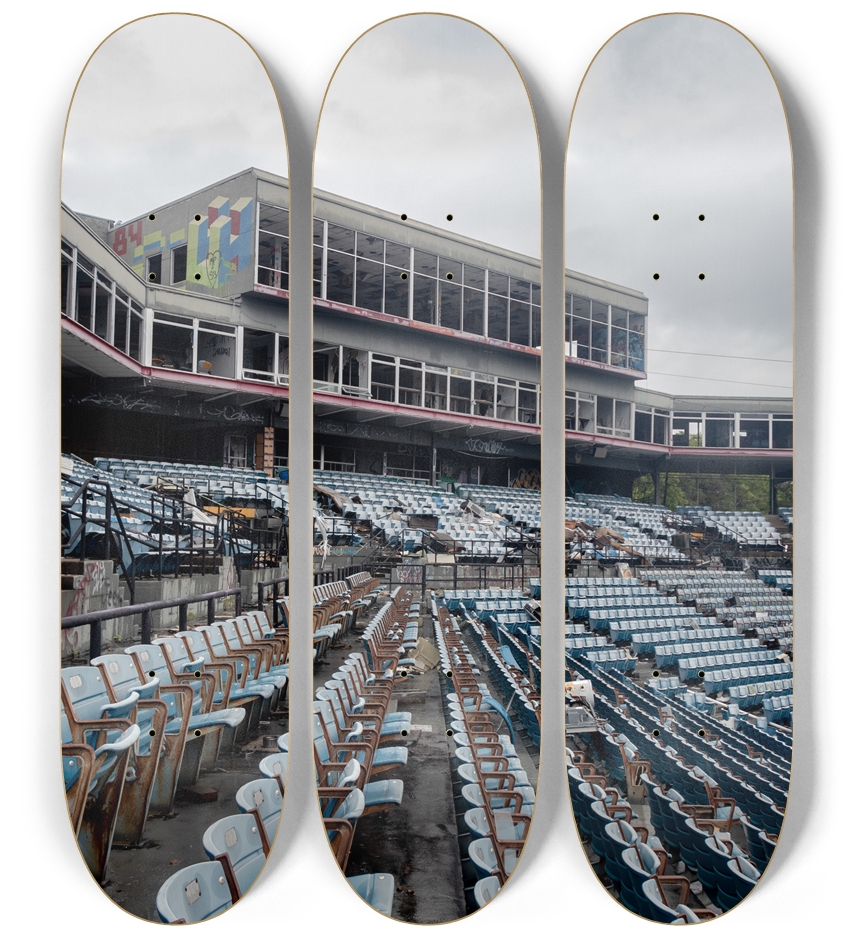 Abandoned Stadium 3 Deck Wall Series