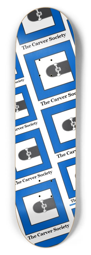 The Carver Society Logo 8.5inX32in Popsicle Deck 8-1/2 Skateboard Deck