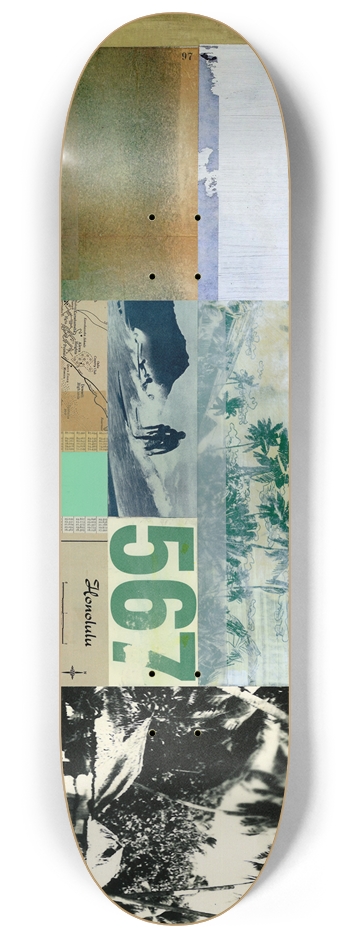 Session 567 Surfing Hawaii Collage 8-1/4 Skateboard Deck