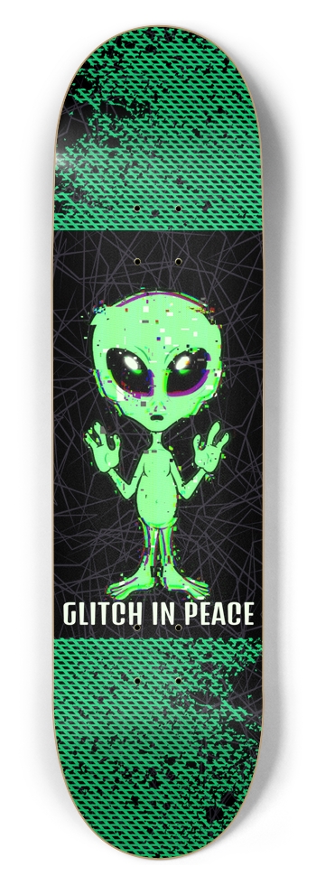 Glitch in Space Skateboard 8-1/2 Skateboard Deck