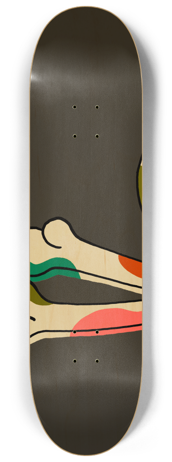 SKULL AND BONES TRIPLE #1 8-1/4 Skateboard Deck