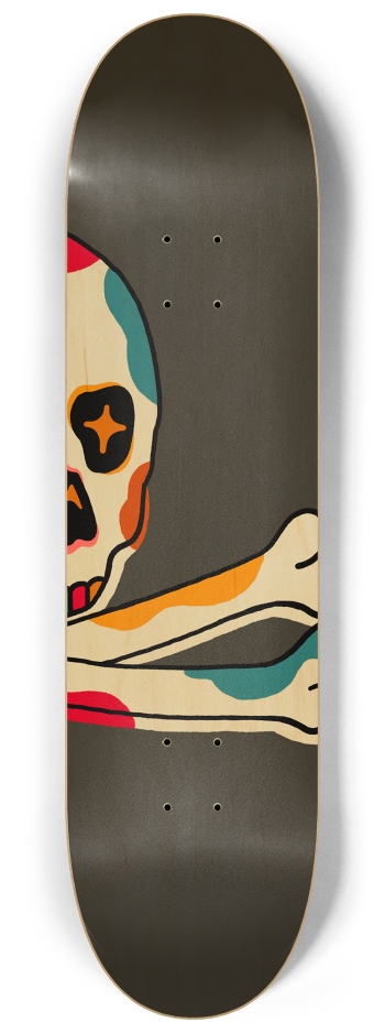 SKULL AND BONES TRIPLE #3 8-1/4 Skateboard Deck