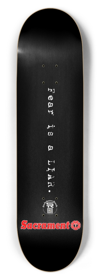 Sacrament Fear is a LIAR 2025 8-1/2 Skateboard Deck