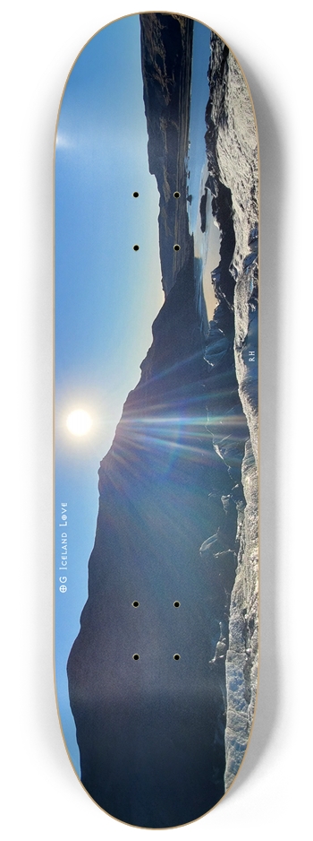 OB Iceland Love #3 Custom Skateboard 8-1/4 Skateboard Deck