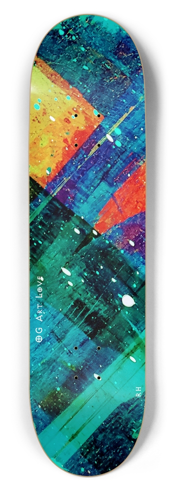 OG Art Love #9 "Urban Aurora" 8.5 8-1/2 Skateboard Deck
