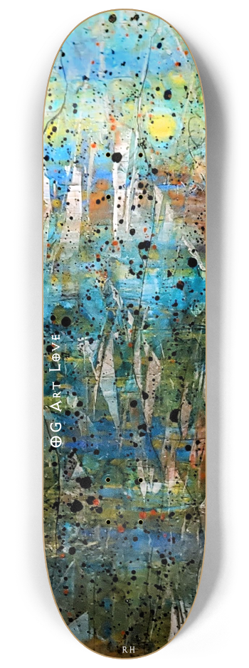 OG Art Love FULL "Cascades" Skateboard Series #3 8-1/4 Skateboard Deck