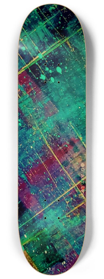 OG Art Love FULL "Urban Aurora" #13 Cascades #2 8-1/4 Skateboard Deck