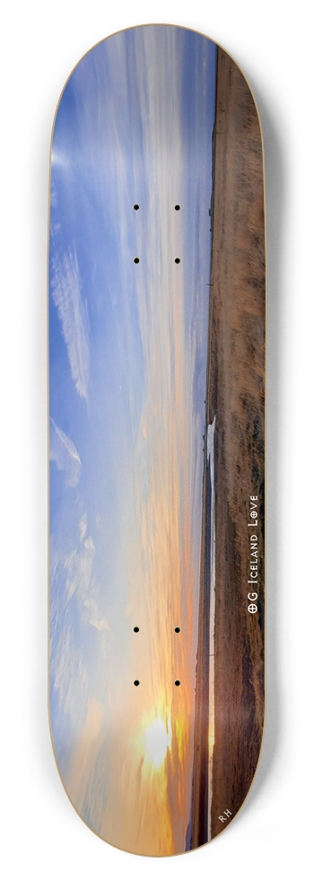 OG Iceland Love #2 Custom Skateboard 8-3/4 Inch Skateboard