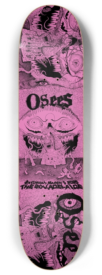OSEES - Adelaide 2025 (Contraption Pink) 8 Inch Skateboard Deck