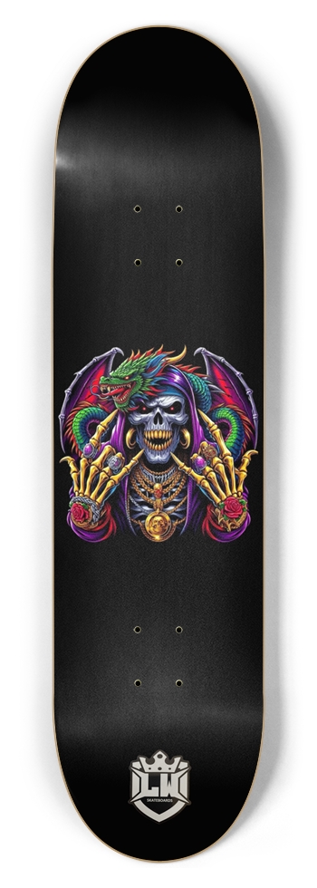 8-1/2 Skateboard Deck with Custom Graphic