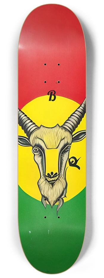 BAPHOMET Black Deck 01 8-1/4 Skateboard Deck