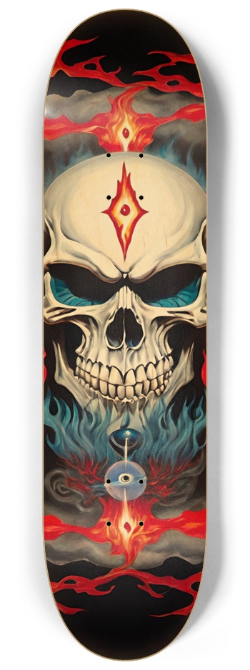 CALEB DECKS Misery Skull Deck 01 8-1/4 Skateboard Deck