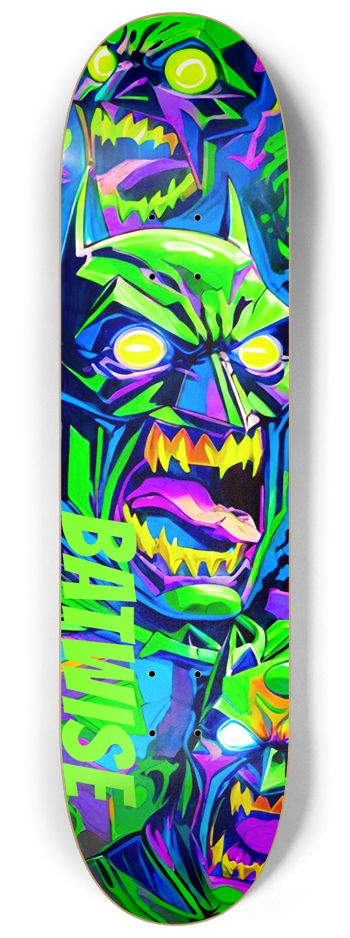 BATWISE BAMBOO Bat King Graffiti Deck 03 8-1/4 Skateboard Deck