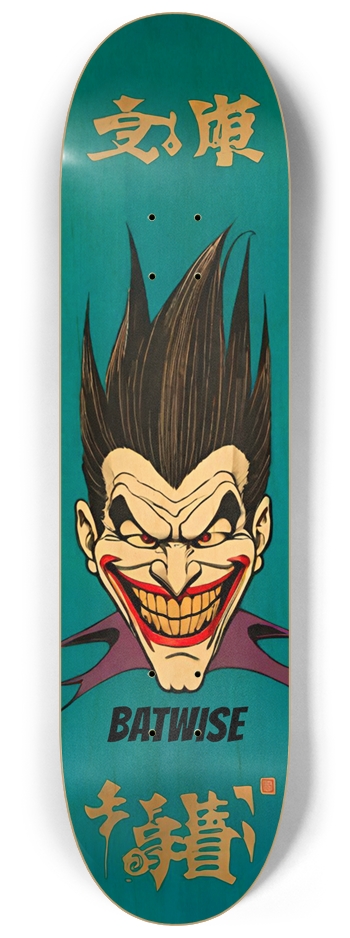BATWISE BAMBOO Jokes 01 8-1/4 Skateboard Deck