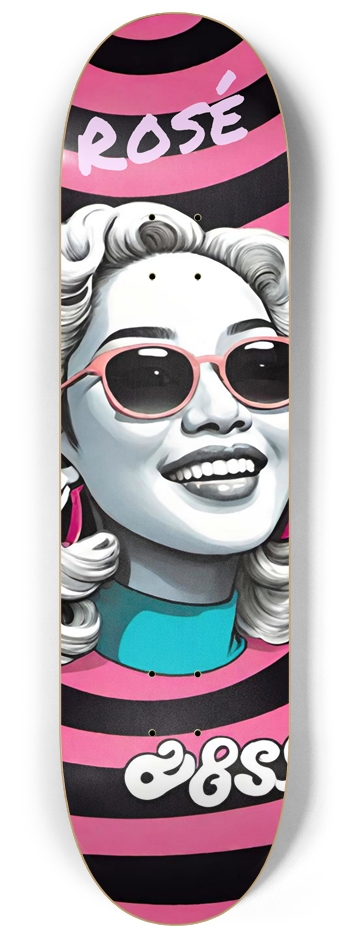 AMAYA Rosé Black Deck 03 Signed 8-1/4 Skateboard Deck