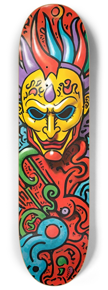 BATWISE BAMBOO Graffiti Joker 01 Deck 8-1/4 Skateboard Deck
