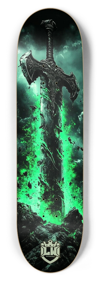 (Glow in the Dark) 8-1/2 Skateboard Deck