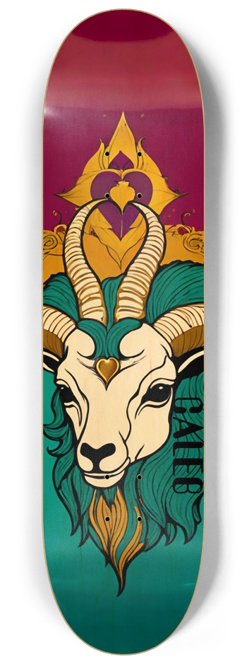 CALEB Baphomet Heart Deck 01 8-1/4 Skateboard Deck