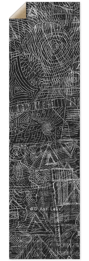 OG Art Love BW "Jungle" Custom Griptape 10 x 36 Inch Griptape