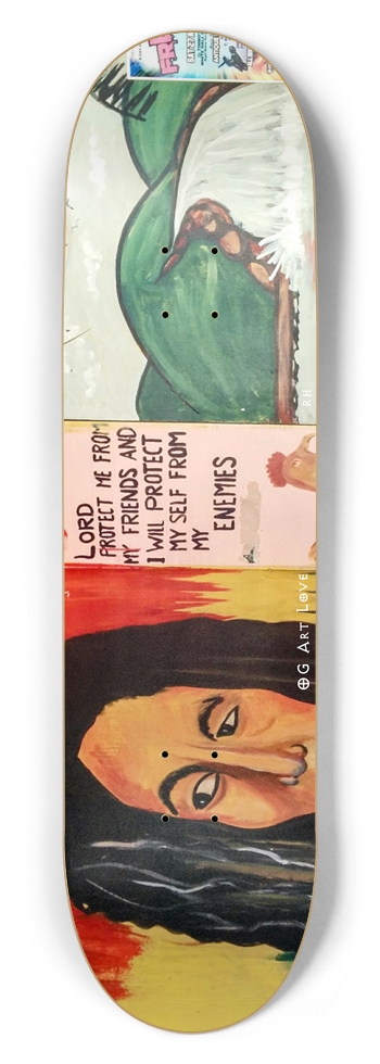 OG Art Love #1 "Protect Bob" Custom Skateboard 8-1/2 Skateboard Deck
