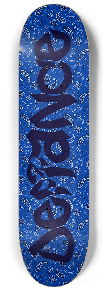 Defiance Blue 8-1/4 Skateboard Deck