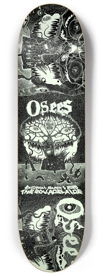 OSEES - Adelaide 2025 - Toe Cutter - Inverted 8-1/4 Skateboard Deck