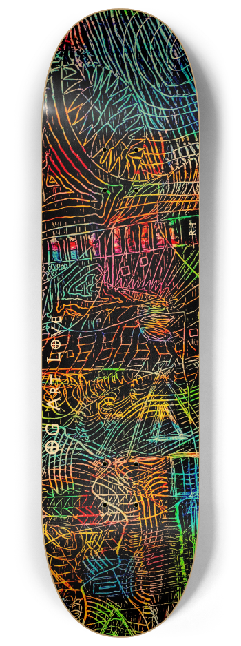OG Art Love FULL "Jungle" 3 Deck Skateboard Ser #2 8-1/4 Skateboard Deck