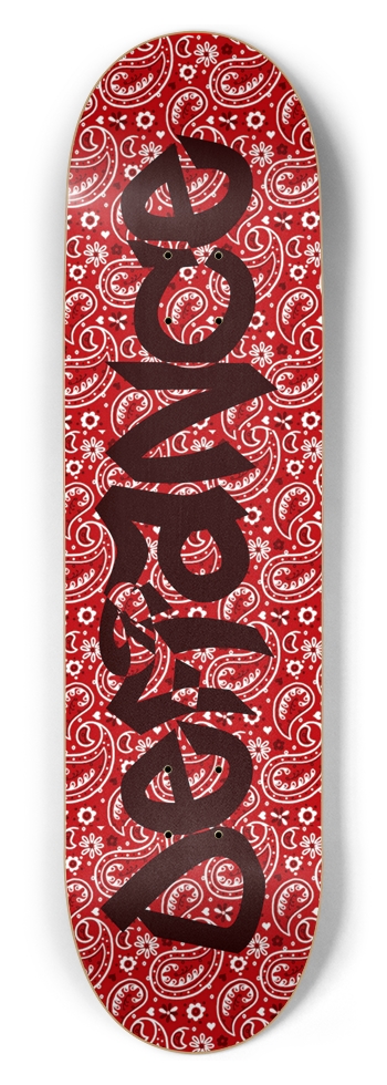 Defiance Red 8-1/2 Skateboard Deck