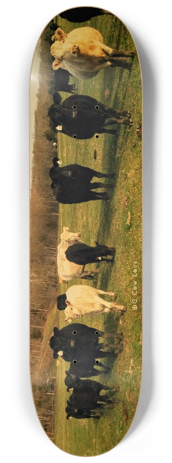 OG Cow Love "In the Land of Puddin" Custom 8-1/4 Skateboard Deck