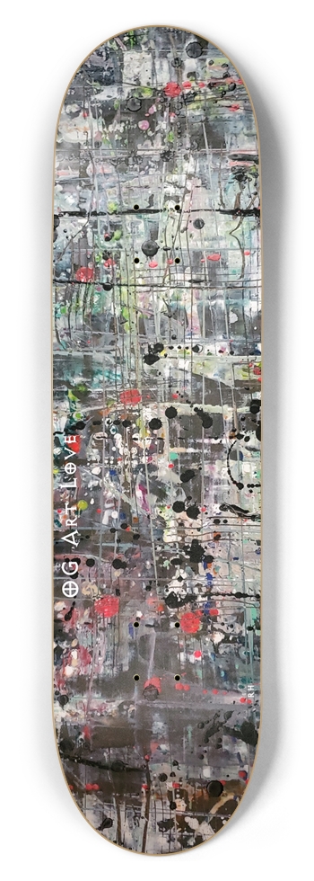 OG Art Love #2 "City" Custom Skateboard 8-1/2 Skateboard Deck