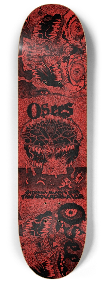 OSEES - Adelaide 2025 - Toe Cutter RED v2 8-1/4 Skateboard Deck