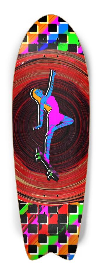 Abstract Ollie Skater's Dream Fish Tail