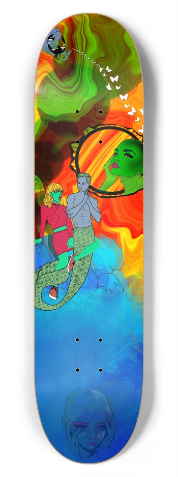 Mystic Ocean Guardians 7-3/4 Skateboard Deck