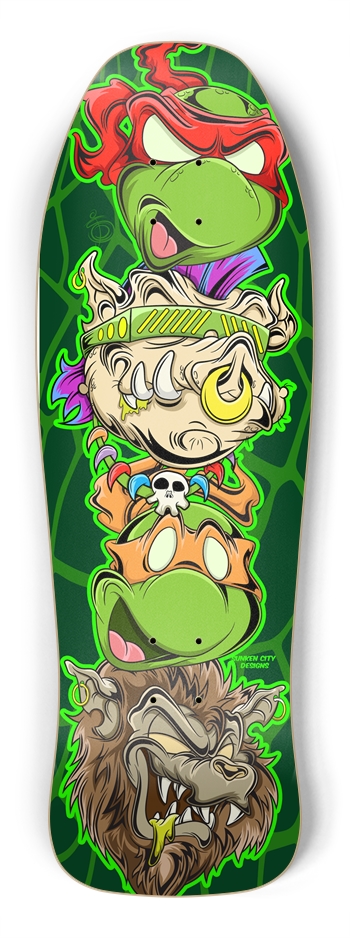 Sewer Buddies Deck 001 Shredder Shape