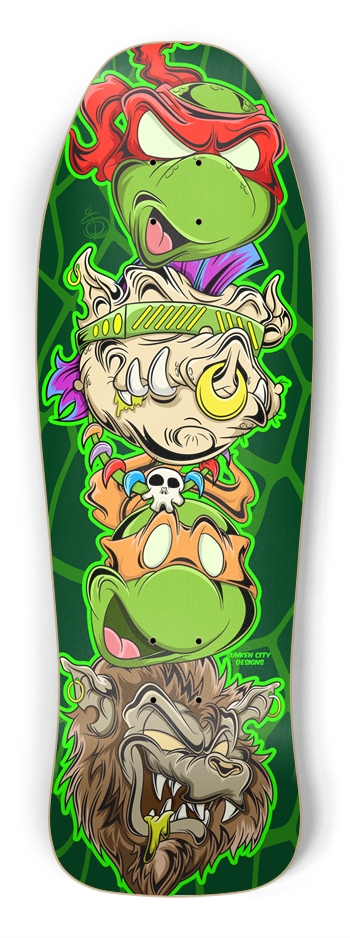 Sewer Buddies Deck 1 of 2 Shredder Shape