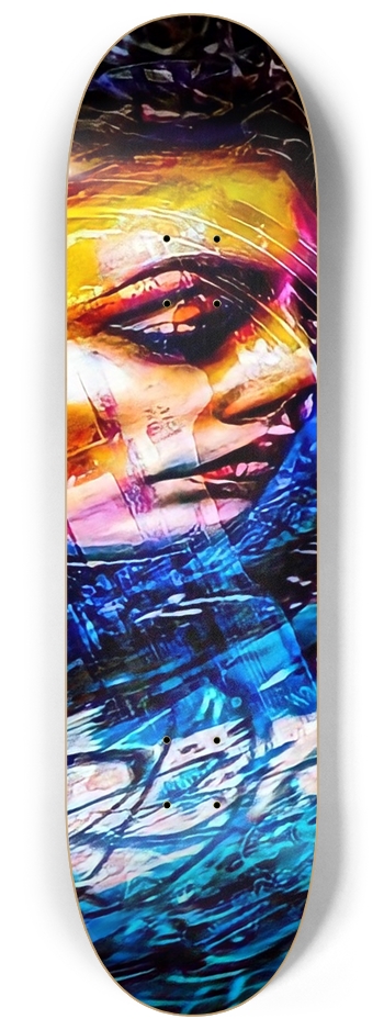 TARDIS  8-1/4 Skateboard Deck
