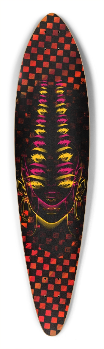 Hypnotic Visionary Skateboard Deck Pintail Longboard