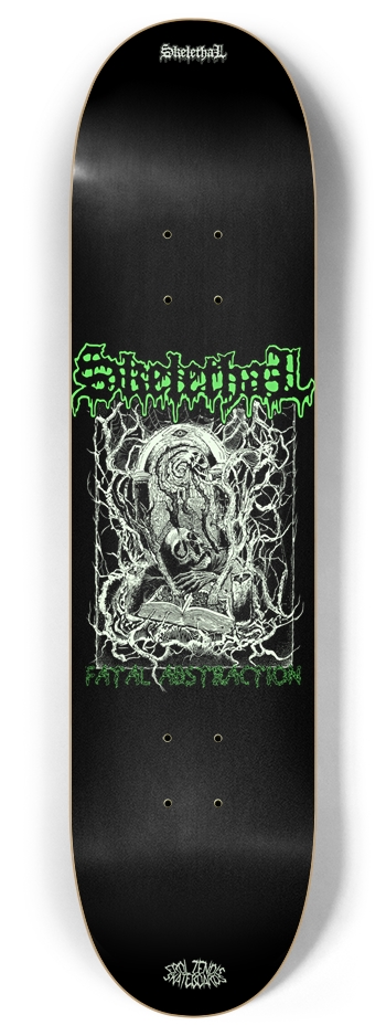 EROL ZENDIS - BAND SERIES - SKELETHAL (FATAL GLOW) 8 Inch Skateboard Deck