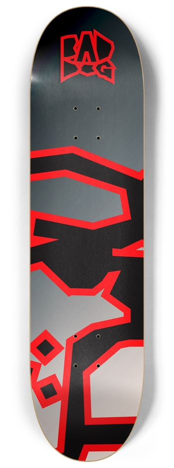 Bad Dog Logo board eye patch oversized gray 8-1/4 Skateboard Deck